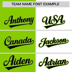 Neon Green White Four Squares Performance Polo Shirt 3