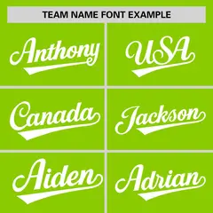 Neon Green White Horizontal Stripe Pullover Baseball Jersey 3