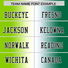 Neon Green White-Kelly Green Gradient Football Jersey 3
