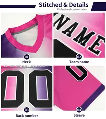 Neon Green White-Kelly Green Gradient Football Jersey 5