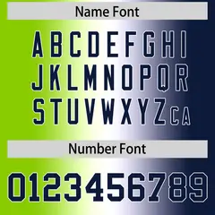 Neon Green White-Navy Gradient Football Jersey 4
