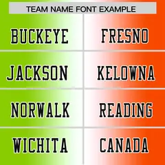 Neon Green White-Orange Gradient Football Jersey 3