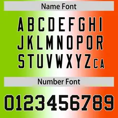 Neon Green White-Orange Gradient Football Jersey 4