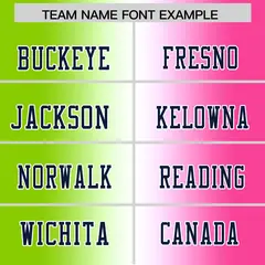 Neon Green White-Pink Gradient Football Jersey 3