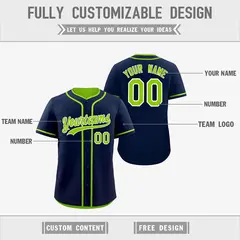 Neon Green White Reversible Baseball Jersey Moisture-Wicking 3