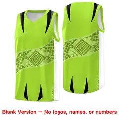 Neon Green White Snake Scale Venomous Fang Graffiti Basketball Jersey 6