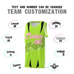 Neon Green White Snake Scale Venomous Fang Graffiti Basketball Jersey 4