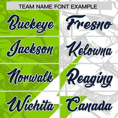 Neon Green White Split Lightning Pattern Football Jersey 3