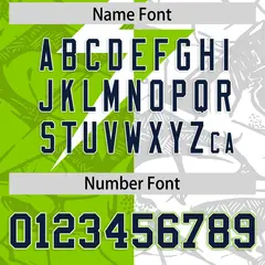 Neon Green White Split Lightning Pattern Football Jersey 4