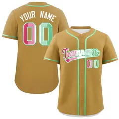 Old Gold Abrosexual Pride Month Baseball Jersey