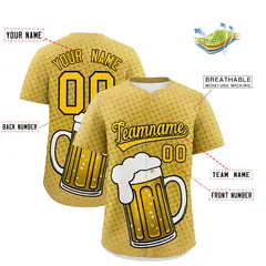 Old Gold Beer Day Parties Baseball Jersey 2