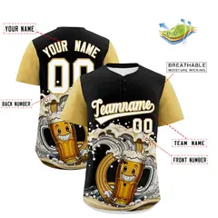 Old Gold Beer Day Parties Baseball Jersey 2