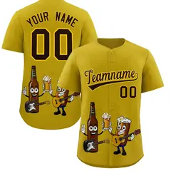 Old Gold Beer Day Parties Baseball Jersey