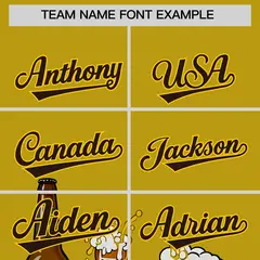 Old Gold Beer Day Parties Baseball Jersey 3
