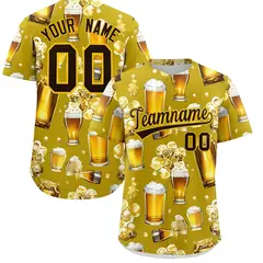 Old Gold Beer Day Parties Baseball Jersey 1