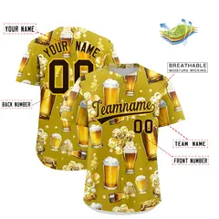 Old Gold Beer Day Parties Baseball Jersey 2