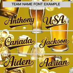 Old Gold Beer Day Parties Baseball Jersey 3
