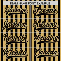Old Gold Black American Flag Graffiti Baseball Jersey 3