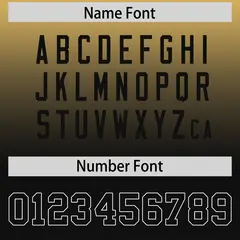 Old Gold Black Gradient Side Pattern Football Jersey 4
