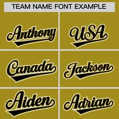 Old Gold Black Ice Cream Helmet Pattern Hockey Jersey 3