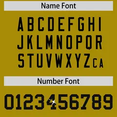 Old Gold Black Sequin Lettering Breathable Football Jersey 4