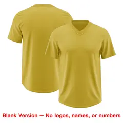 Old Gold Black Sequin Lettering Football Jersey 7