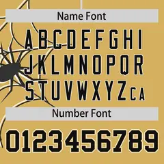 Old Gold Black Spider Web Raglan Authentic Baseball Jersey 4