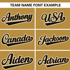 Old Gold Black Stripe Raglan Baseball Jersey 3