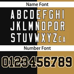Old Gold Black Stripe-Solid Combo Authentic Baseball Jersey 4