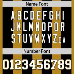 Old Gold Black Thick Stripe Authentic Football Jersey 4