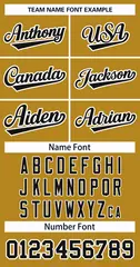 Old Gold Black-White Classic Hockey Jersey 3