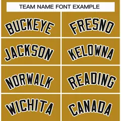 Old Gold Black-White Classic Hockey Jersey 3
