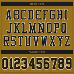 Old Gold Black-White Classic Style Mesh Football Jersey 3