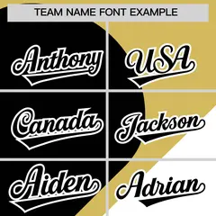 Old Gold Black-White Half Heart Color Block Baseball Jersey 3