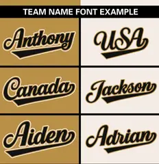 Old Gold Cream Stripe-Solid Combo Baseball Jersey 3