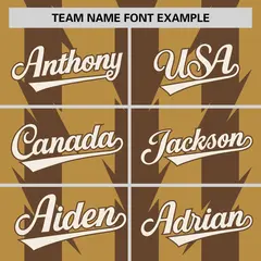 Old Gold Light Brown Blade Pattern Raglan Baseball Jersey 3