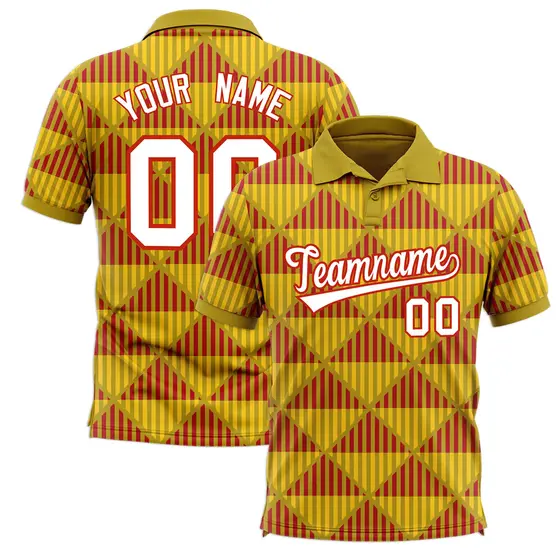 Old Gold Lingge Sunshine Team Polo Shirts