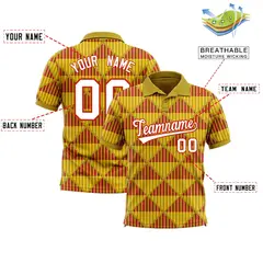Old Gold Lingge Sunshine Team Polo Shirts 2