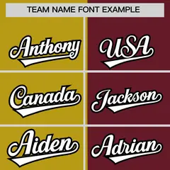 Old Gold Maroon Split Fashion Baseball Jersey 3