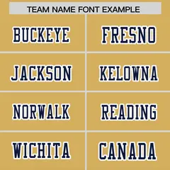 Old Gold Navy Gradient Side Pattern Football Jersey 3