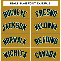 Old Gold Navy Kelly Green-White Classic Style Hockey Jersey 3