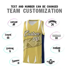 Old Gold Navy Snake Scale Venomous Fang Graffiti Basketball Jersey 4