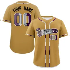 Old Gold Pride Month Baseball Jersey 1