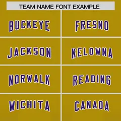 Old Gold Purple Gradient Vertical Stripe Football Jersey 3