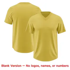 Old Gold Red Sequin Lettering Football Jersey 7