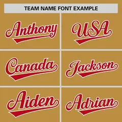 Old Gold Red-White Horizontal Stripe Pullover Baseball Jersey 4