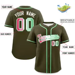Olive Abrosexual Pride Month Baseball Jersey 2