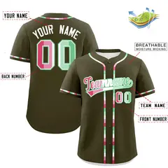 Olive Abrosexual Pride Month Baseball Jersey 2