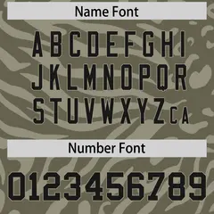 Olive Black-Cream Zebra Stripes Football Jersey 4