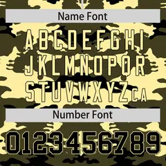 Olive Black-Khaki Camo Authentic Baseball Jersey 4